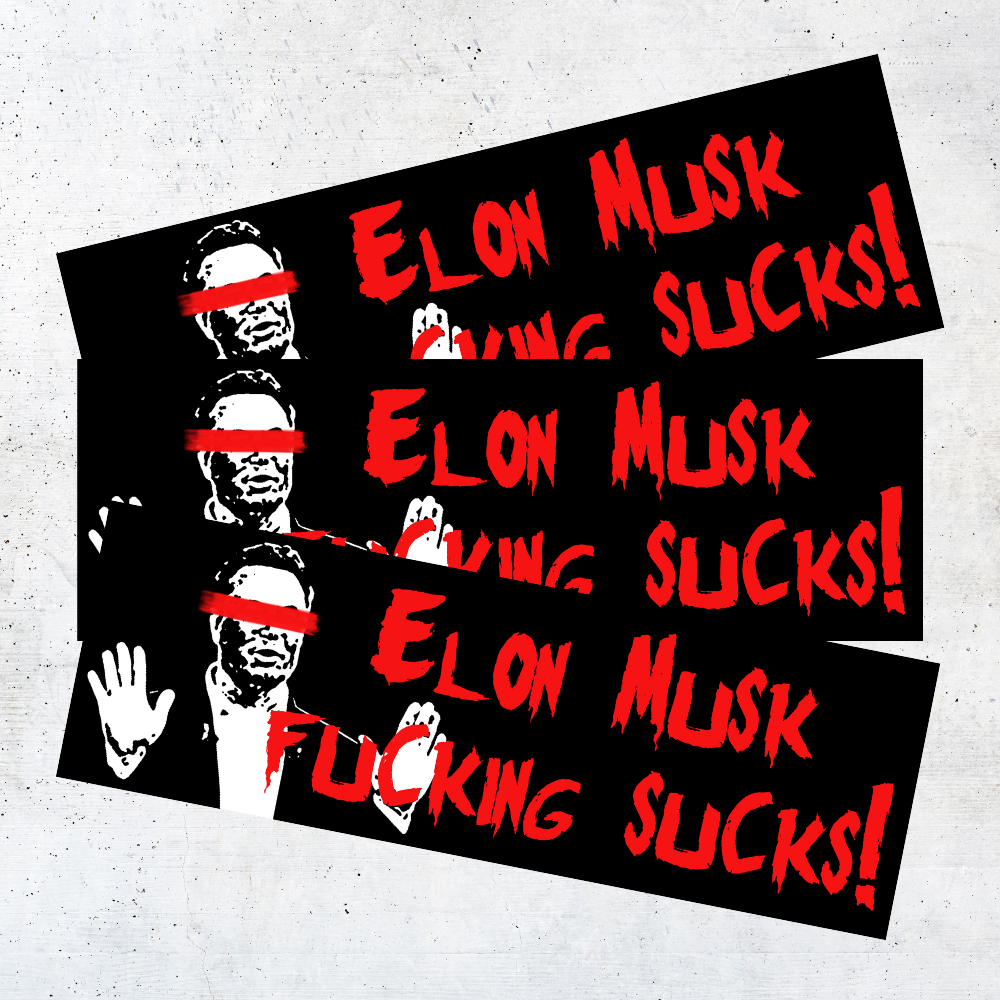 Elon Musk Sucks Bumper Sticker