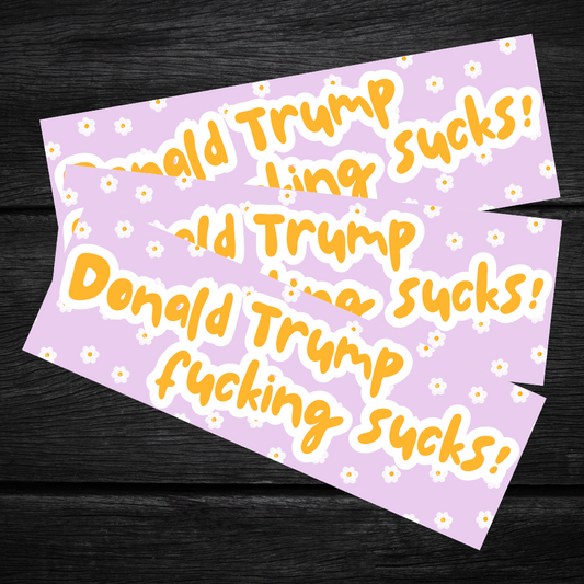 Donald Trump Sucks Cute Bumper Sticker