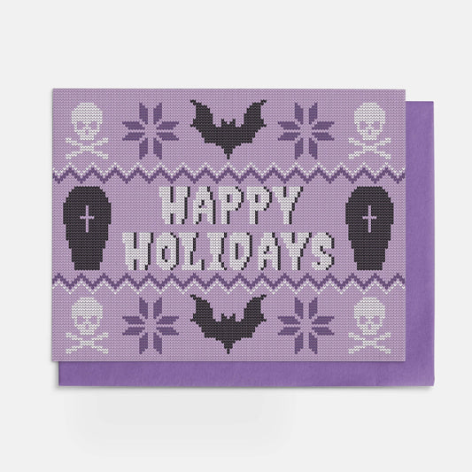 Spooky Holiday Sweater Greeting Card