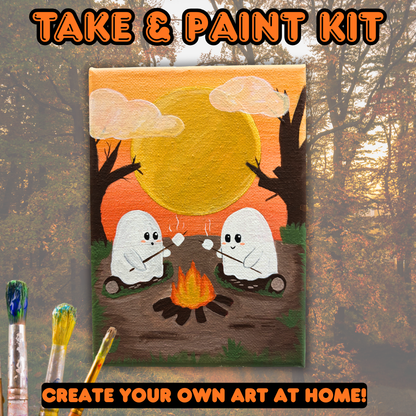 Cozy Ghosties Take & Paint Kit