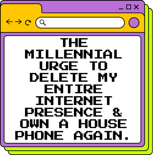 The Millennial Urge Internet Sticker