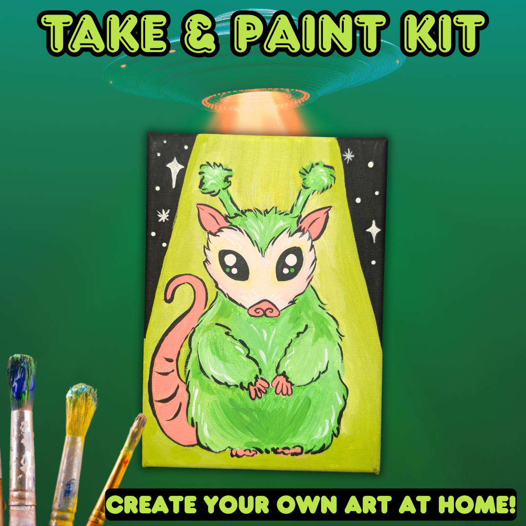 Space Opossum Take & Paint Kit