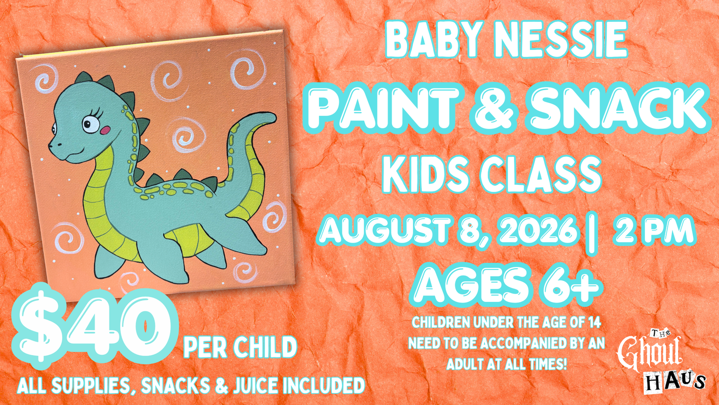 Baby Nessie Kids Paint & Snack Class