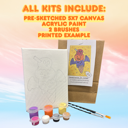 Summerween Ice Cream Take & Paint Kit