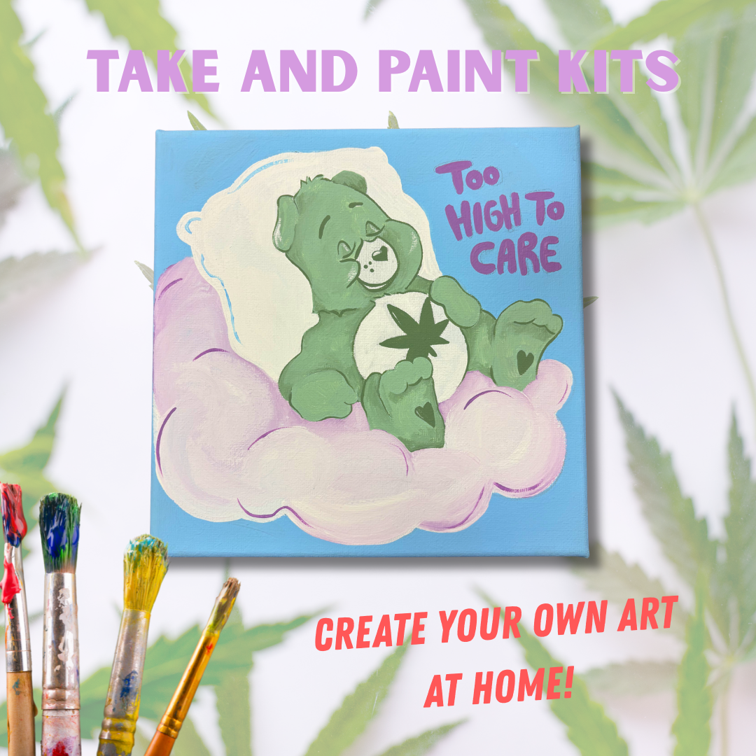 Too High to Care (Bear) Take & Paint Kit