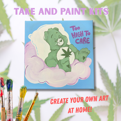 Too High to Care (Bear) Take & Paint Kit