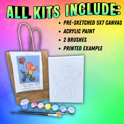 Pride Balloon Animal Take & Paint Kit