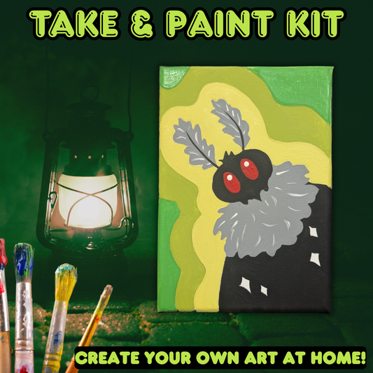 Curious Mothman Take & Paint Kit
