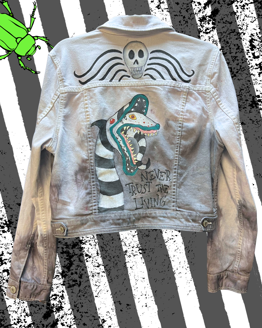 Never Trust The Living Beetlejuice Adult Jacket