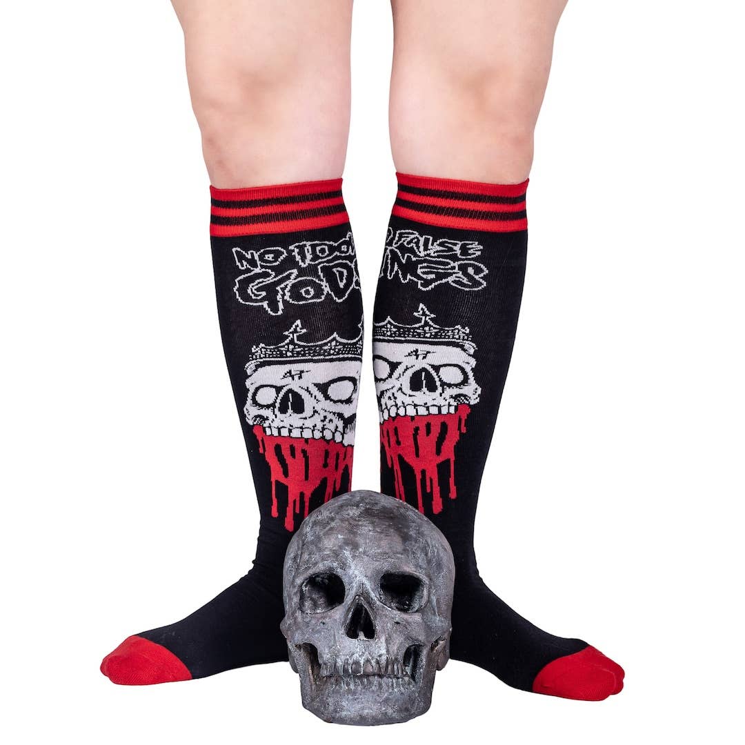 No False Kings Knee High Socks