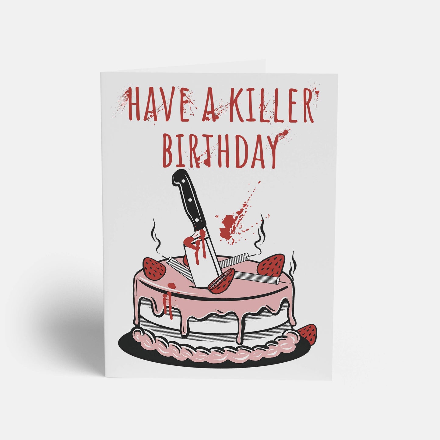Birthday Card for True Crime Junkie, Humorous Killer Card