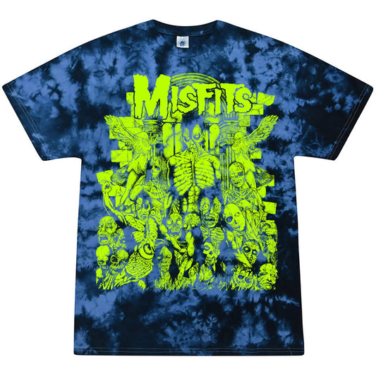 Misfits - Earth AD Blue Green Tie Dye - Tee