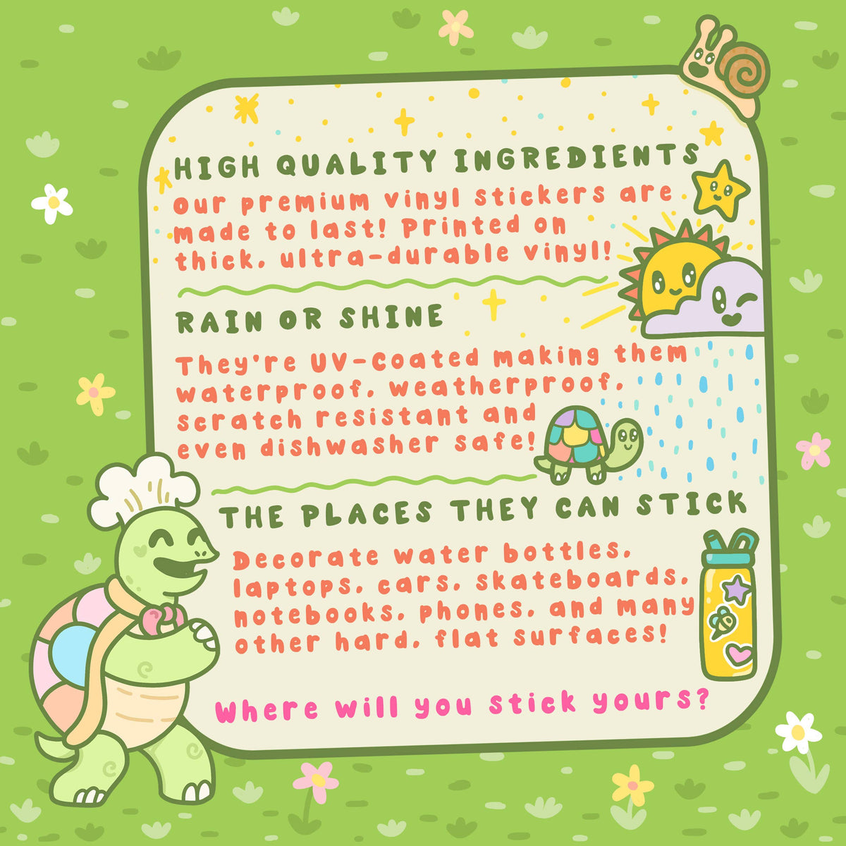 Alien Best Friends Glitter Vinyl Sticker 👽✨