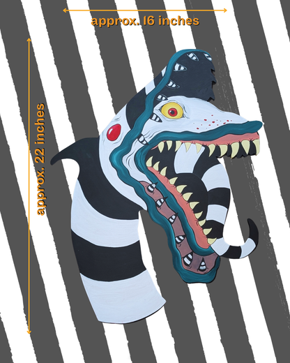 Sandworm Beetlejuice Wall Art - PREORDER