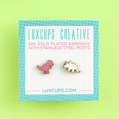 Dino Cookies Earring Studs