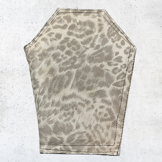 Grey Leopard Large Wallet