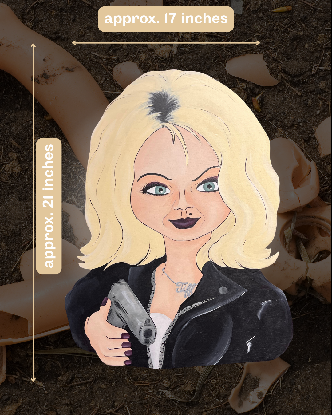 Bride of Chucky Tiffany Wall Art