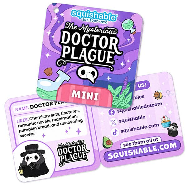 Squishable - Mini Squishable Midnight Plague Doctor Plush