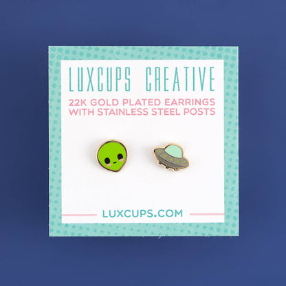 Alien Earring Studs