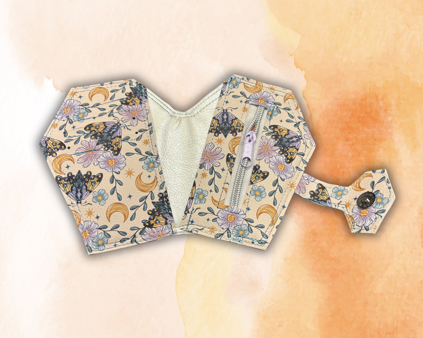 Moon Moth Gold Wallet Small