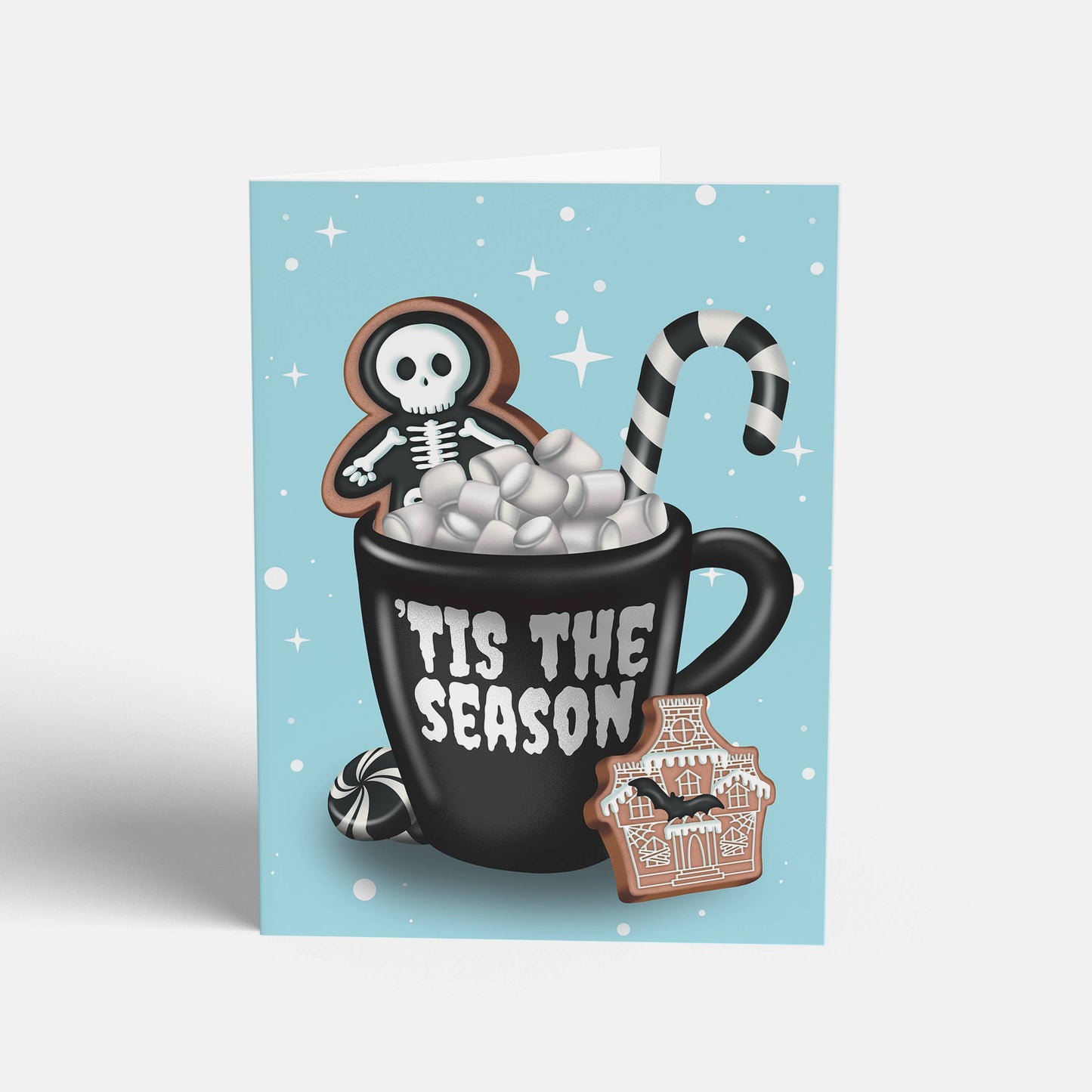 Gingerbread Skeleton Man Greeting Card
