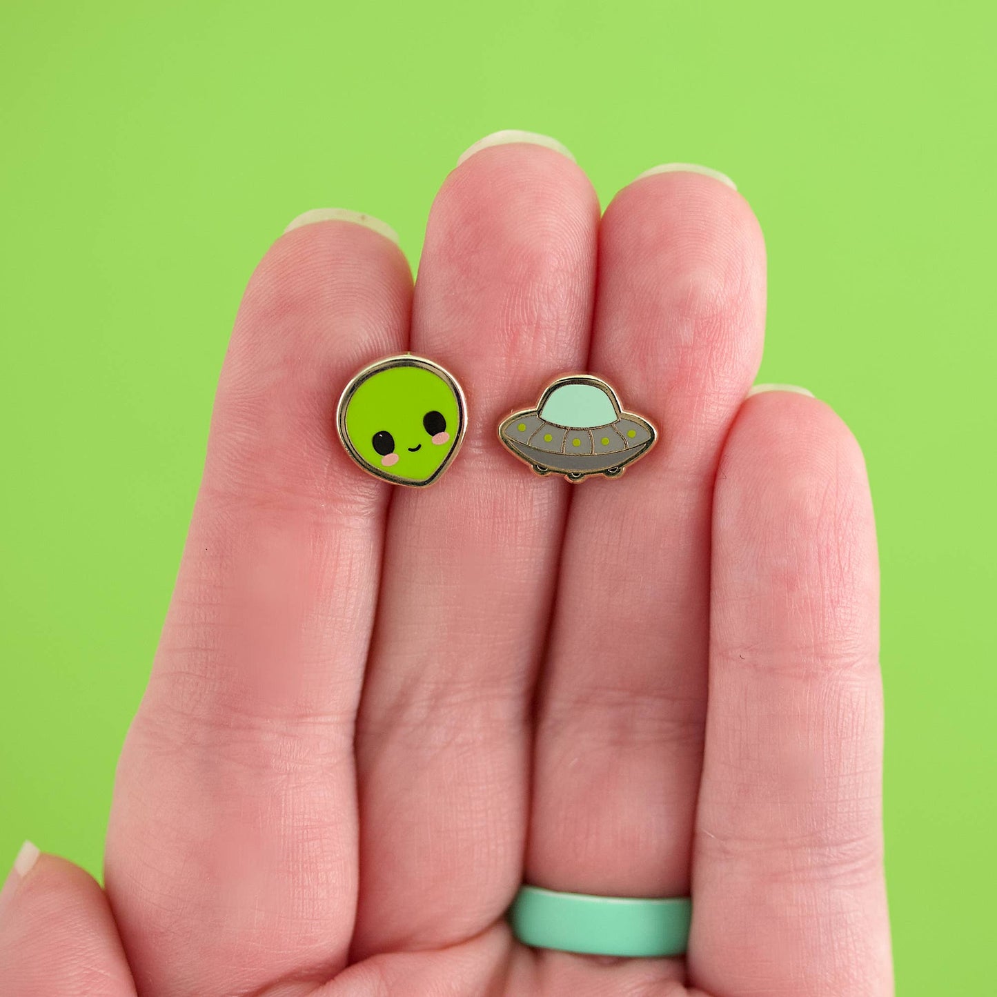 Alien Earring Studs