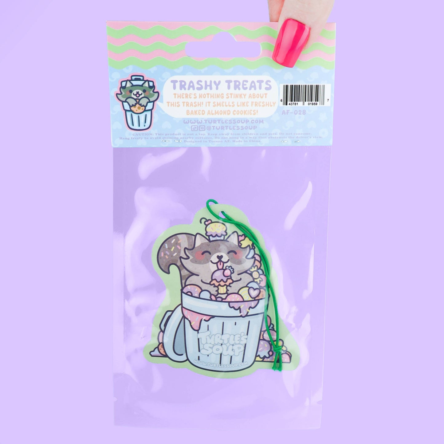 Trashy Treats Raccoon, Car Decor, Cute, Air Freshener