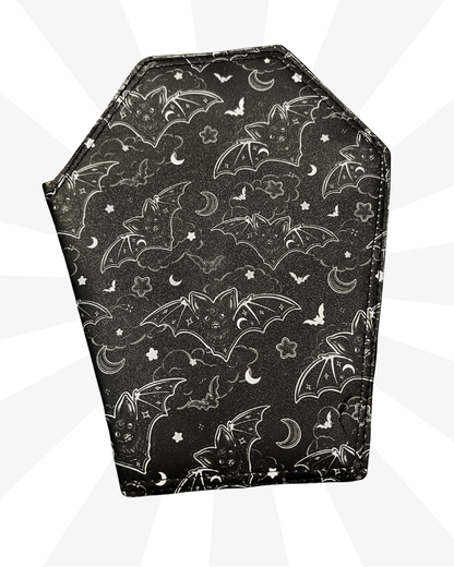 Black Bat Sky Coffin Wallet Large