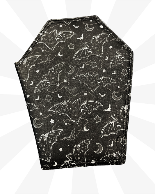 Black Bat Sky Coffin Wallet Large