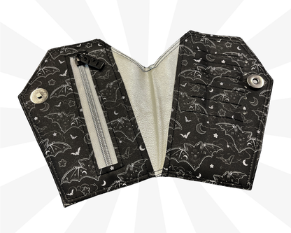 Black Bat Sky Coffin Wallet Large