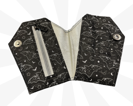 Black Bat Sky Coffin Wallet Large