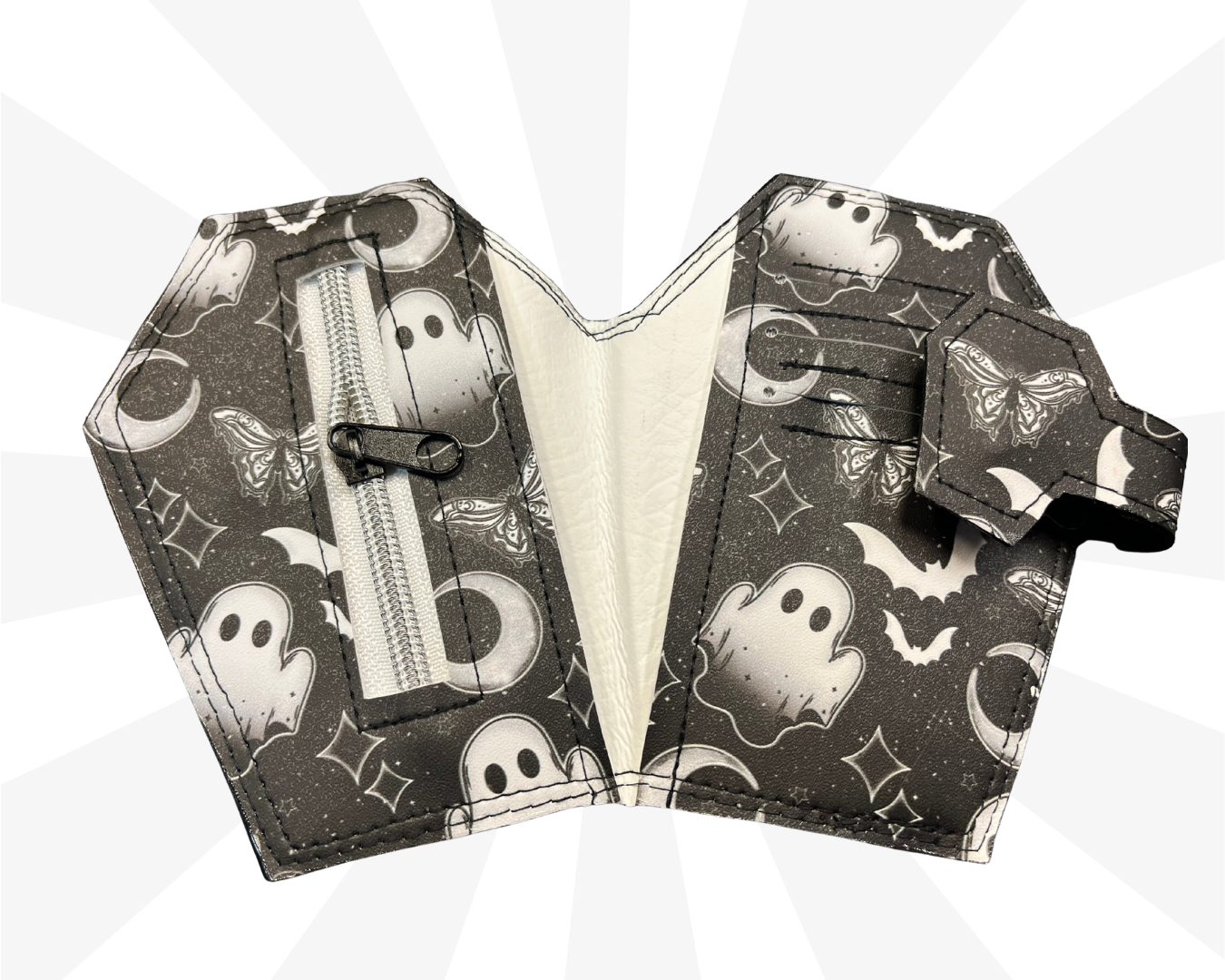 Spooky Sky Coffin Wallet Small