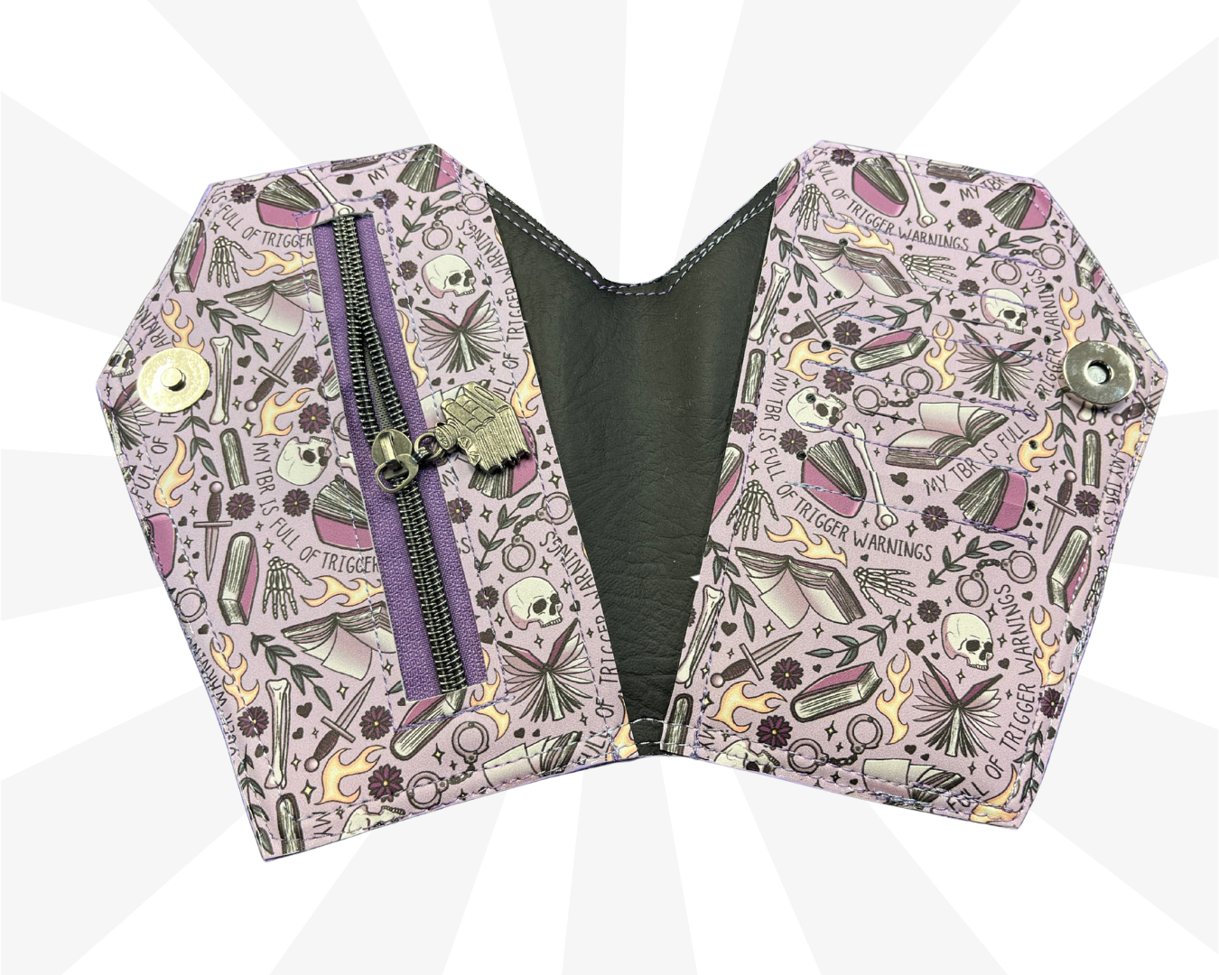 Trigger Warning Coffin Wallet Large