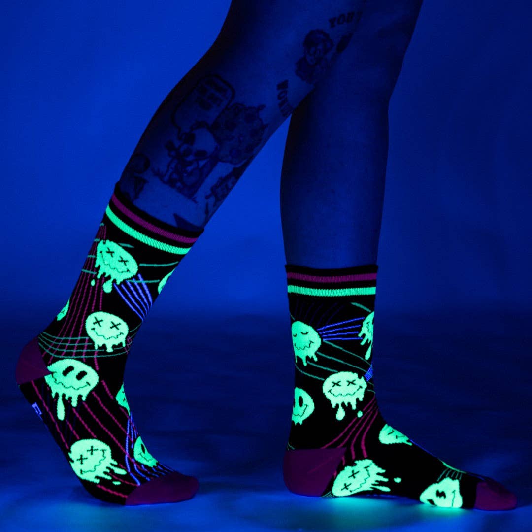 Laser BassFace Melt Supreme Crew Socks