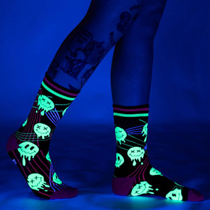 Laser BassFace Melt Supreme Crew Socks