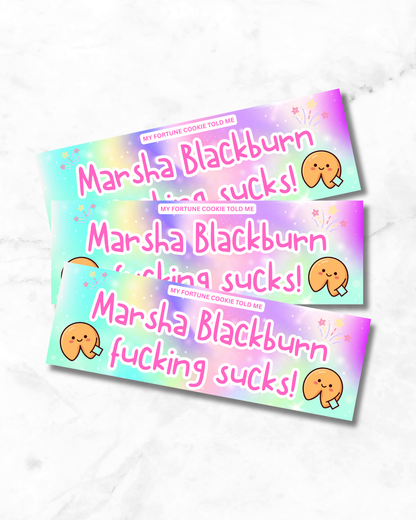 Marsha Blackburn Fucking Sucks Bumper Sticker