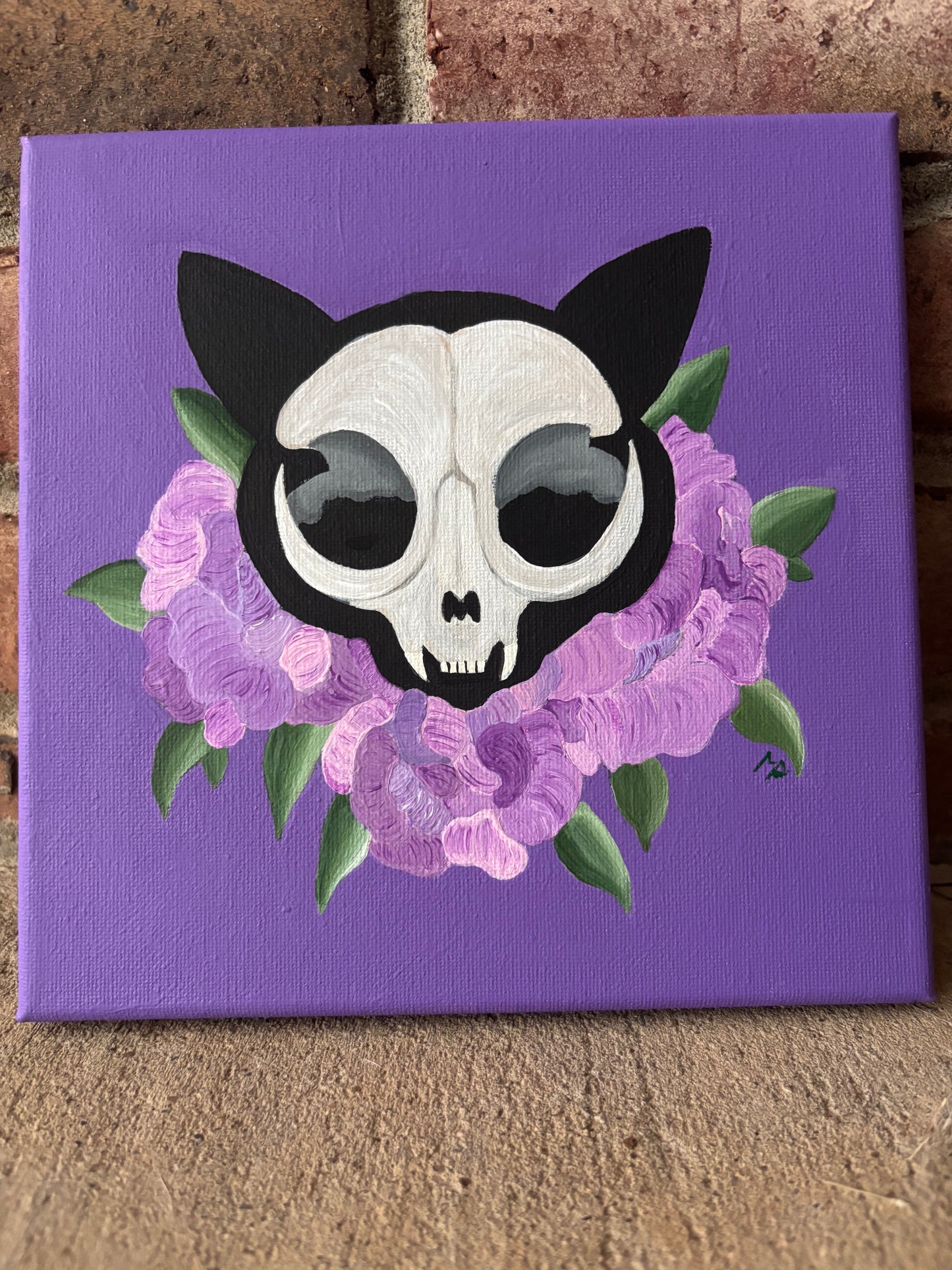 Cat Skull Painting