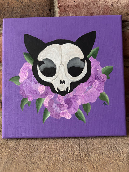 Cat Skull Painting
