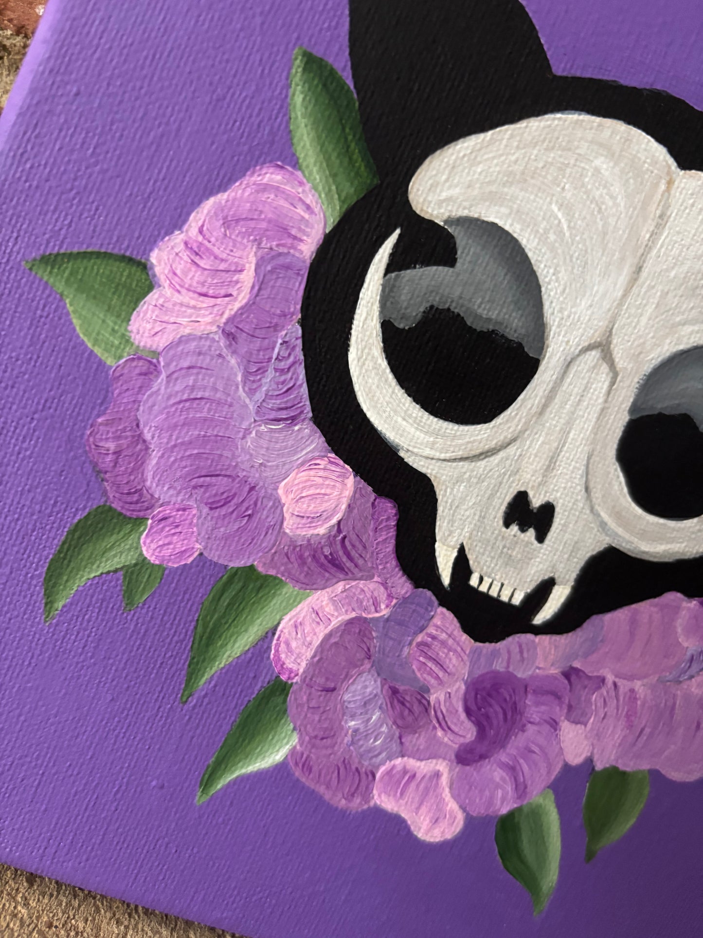 Cat Skull Painting