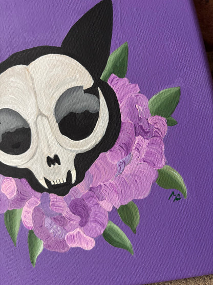 Cat Skull Painting