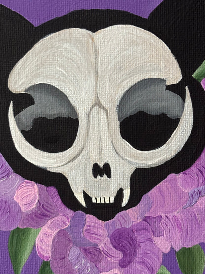 Cat Skull Painting