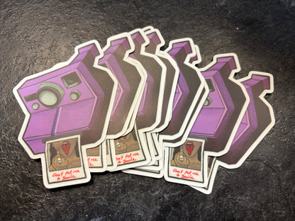 Don't Tell Me to Smile Polaroid Sticker