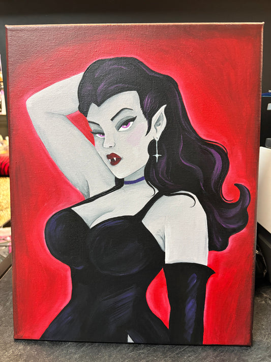 Vamp Girl Original Painting