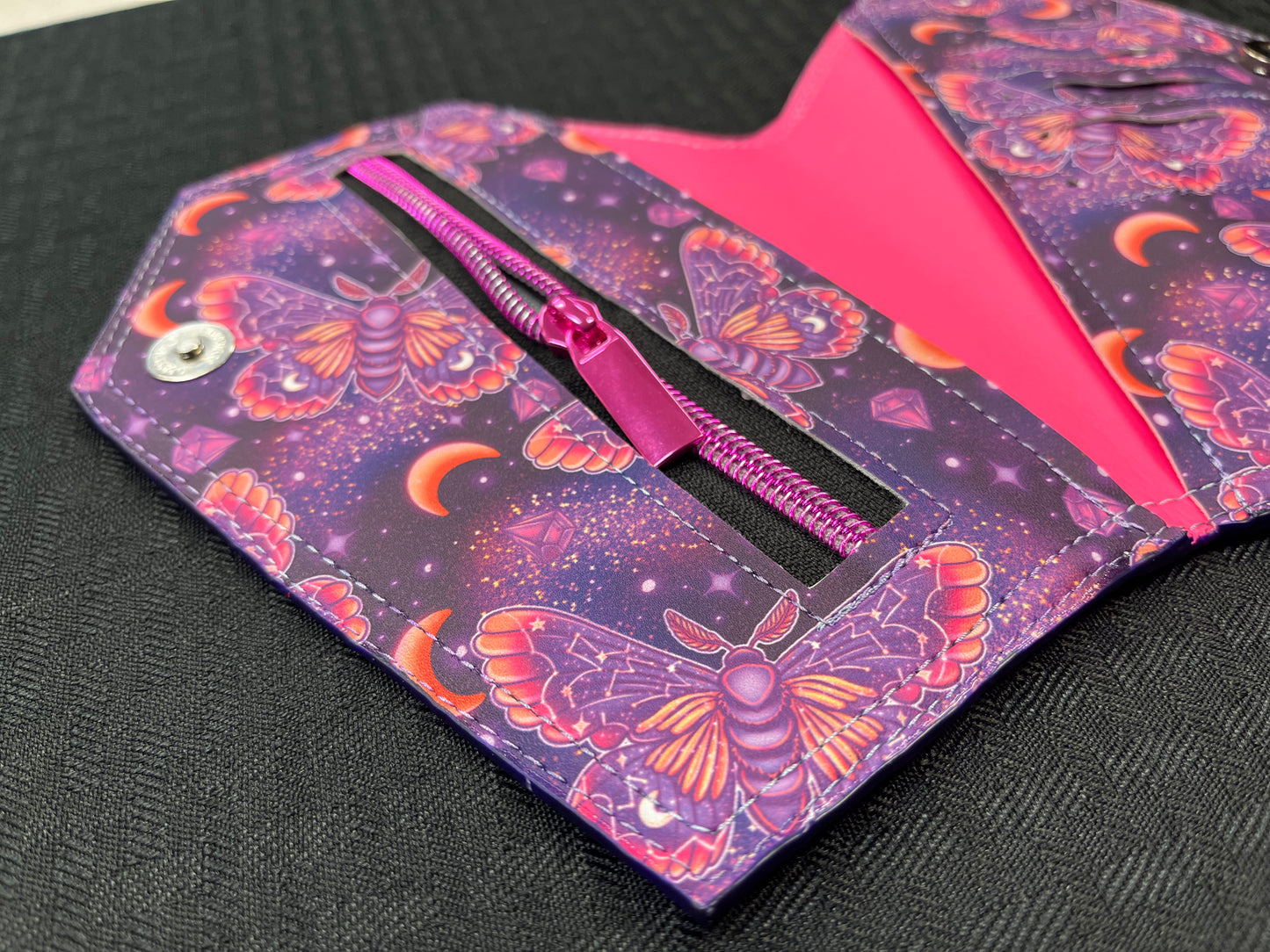 Galaxy Moth Coffin Wallet Large