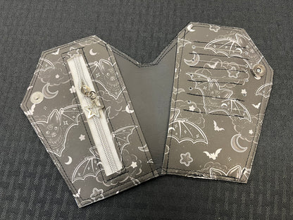 Black Bat Sky Coffin Wallet Large