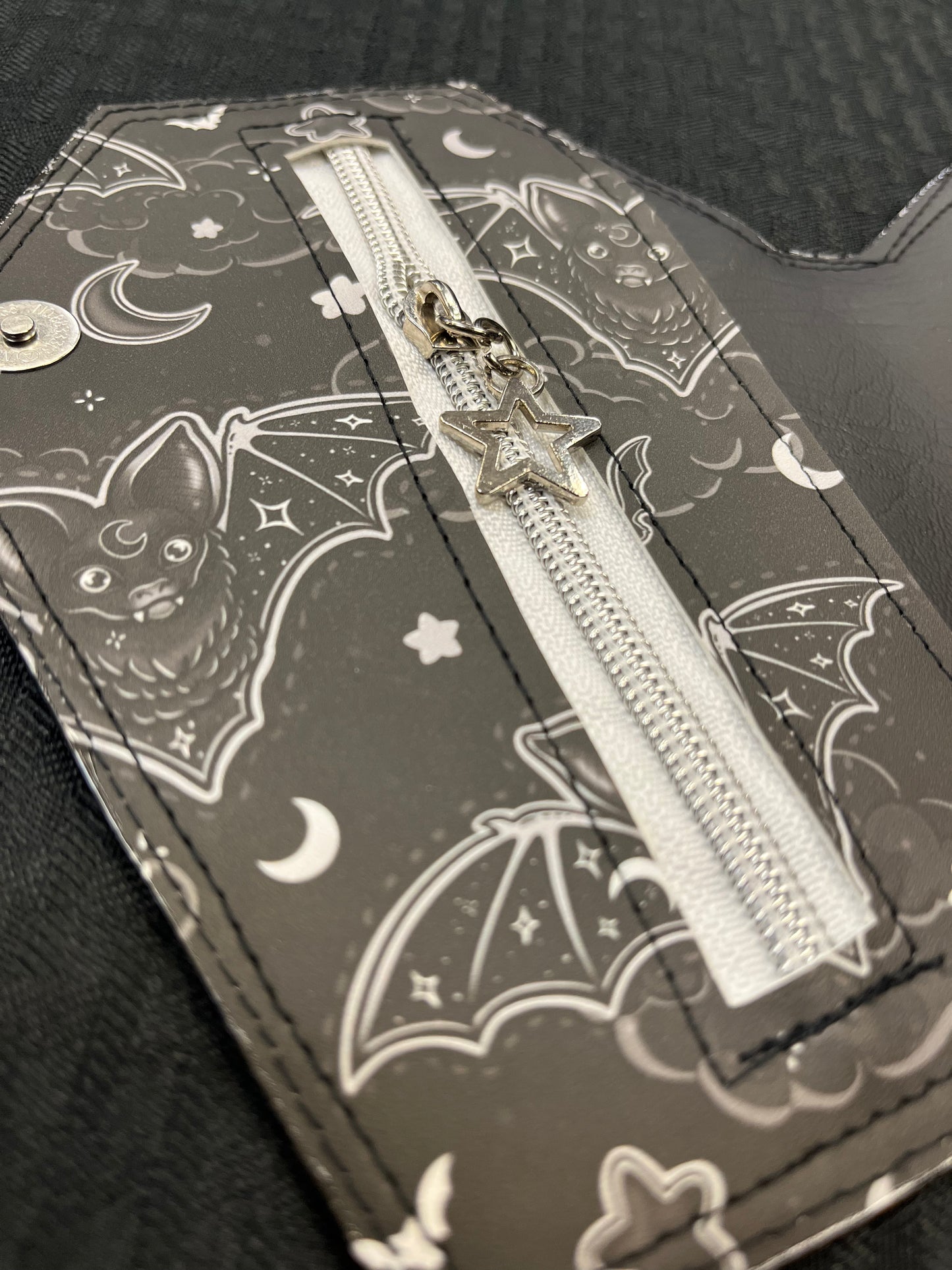 Black Bat Sky Coffin Wallet Large