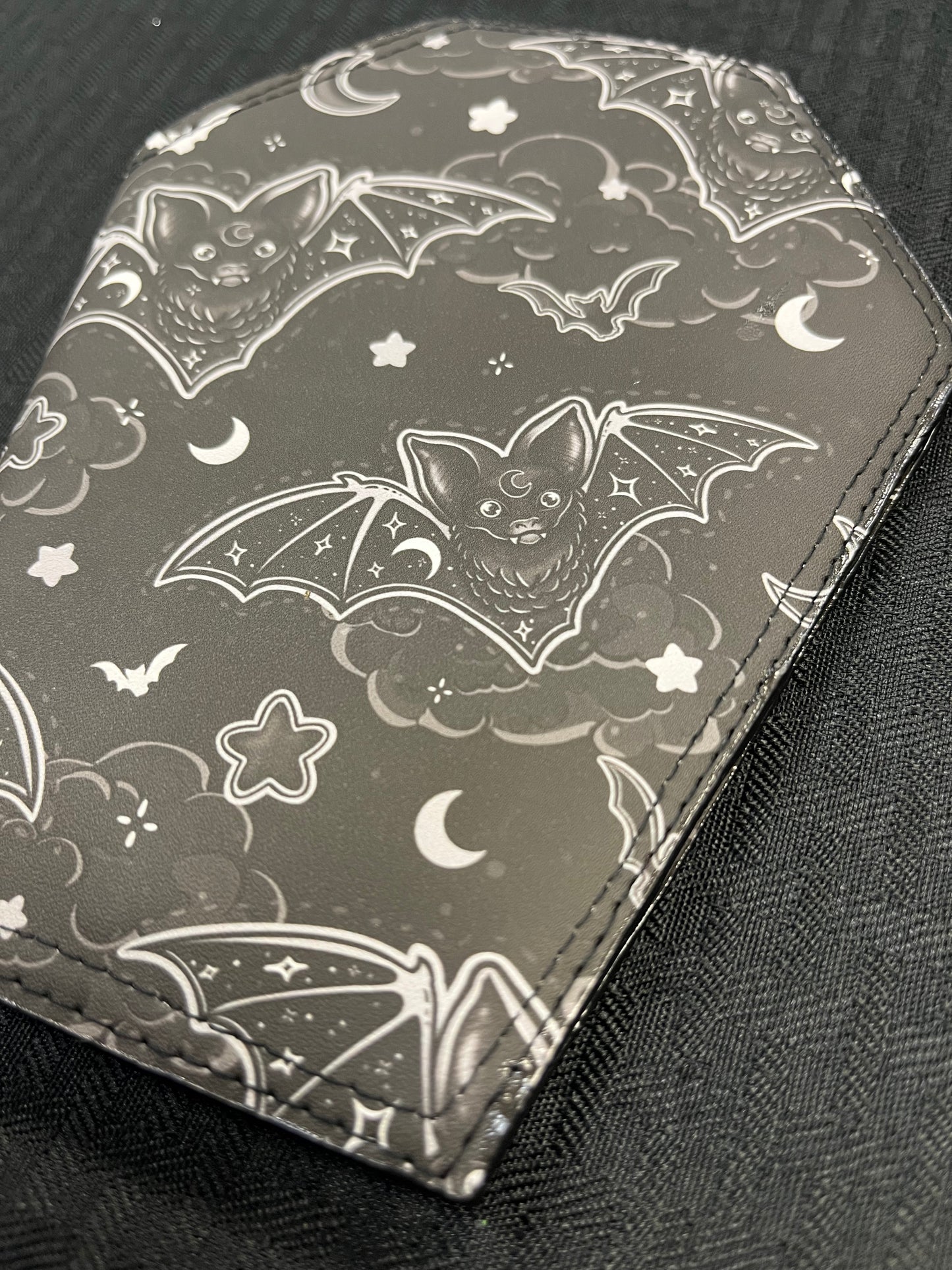 Black Bat Sky Coffin Wallet Large
