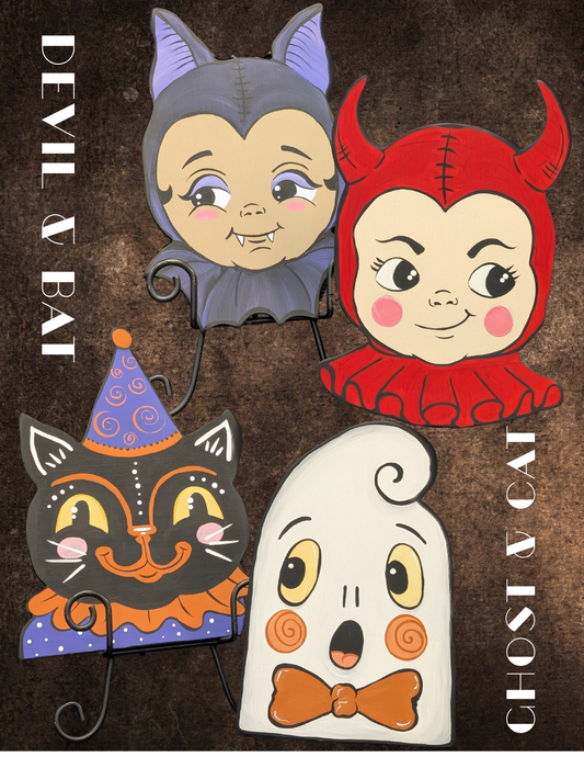 Vintage Halloween decor - To go kits!