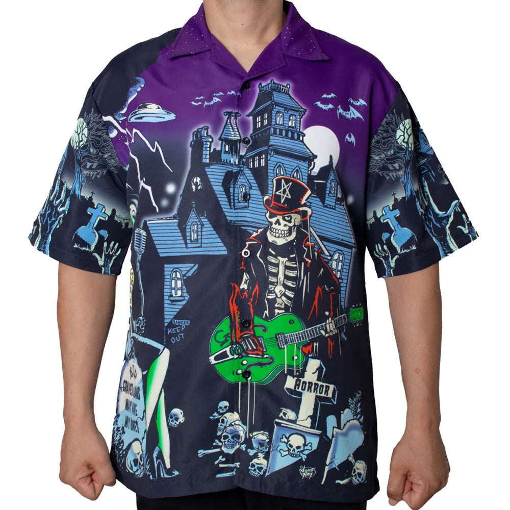 Haunted House ButtonUp Shirt