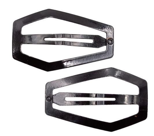 Coffin Snap Hair Clip - Black